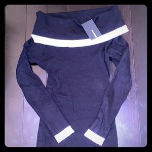 Off the shoulder ribbed dress